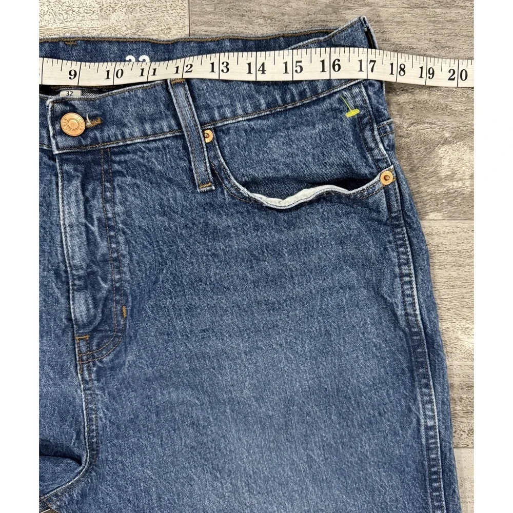 J. Crew Peggy Jean Womens 32x26 High Rise Denim Jeans Stretch Large Belt Loops
